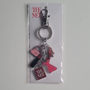 THE MET NYC Pink and Red Fashion 2025 Keychain NWT